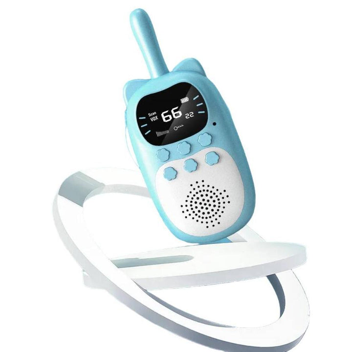 Children's two-way radios, rechargeable, promoting engaging outdoor play & adventure communication.