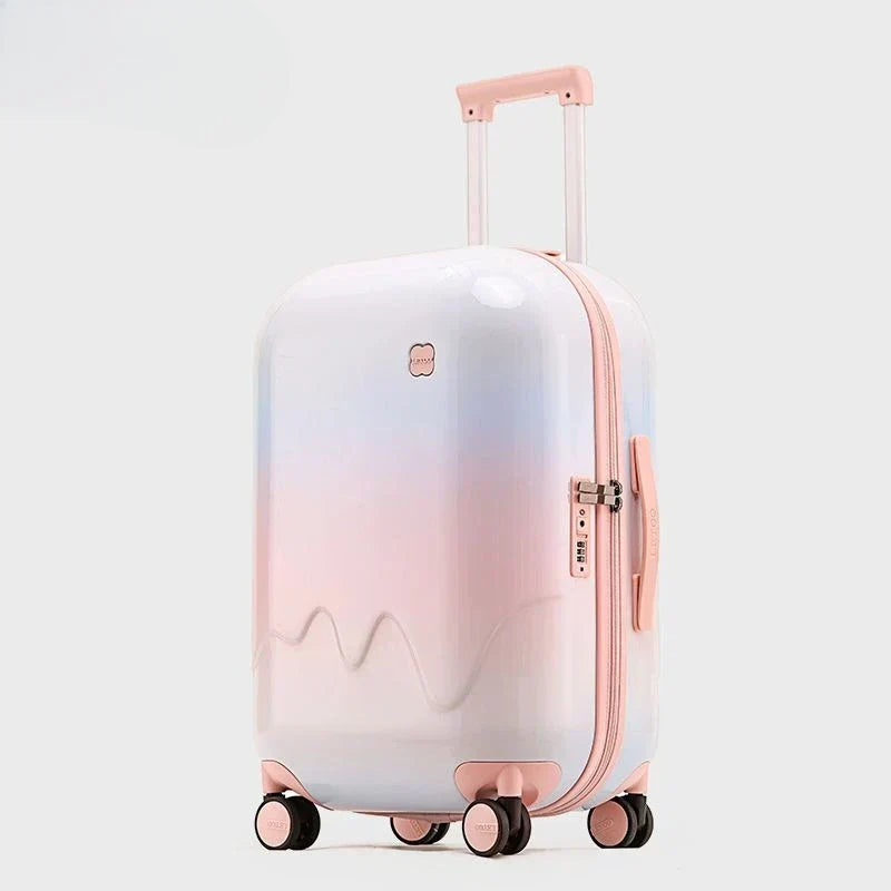 Ideal kids' gift: a rolling child suitcase with a combination lock for their first safe & easy travel adventures.