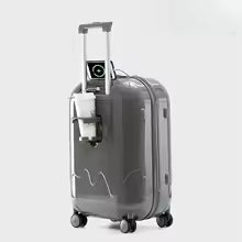 Easy-to-maneuver kids' rolling suitcase with a combination lock, designed for stress-free family travel.
