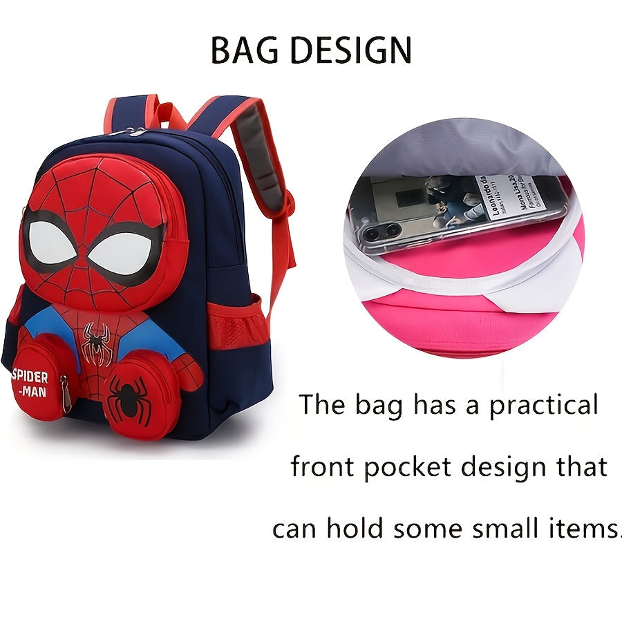 Awesome Spider-Man kids backpack, a great gift for boys & girls. Features a unique 3D design and durable build.