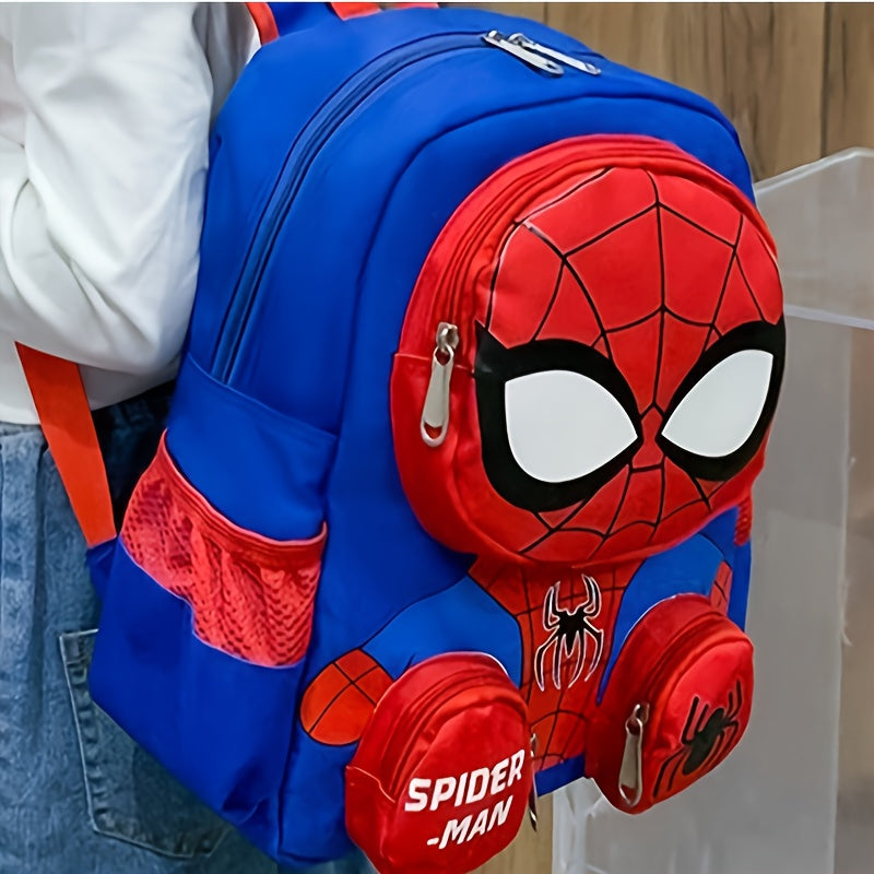 High-quality Spider-Man kids backpack with durable material & cool 3D design, built for daily school adventures.