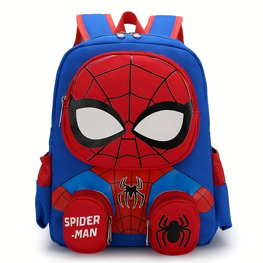 Fun Spider-Man kids' backpack, a perfect gift for young superhero fans. Large capacity school bag with 3D design.