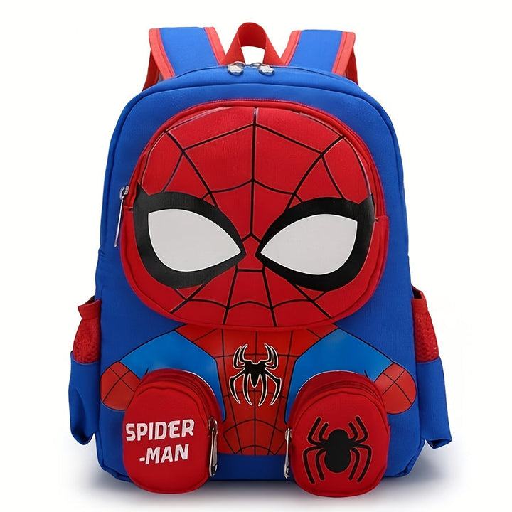 Fun Spider-Man kids' backpack, a perfect gift for young superhero fans. Large capacity school bag with 3D design.