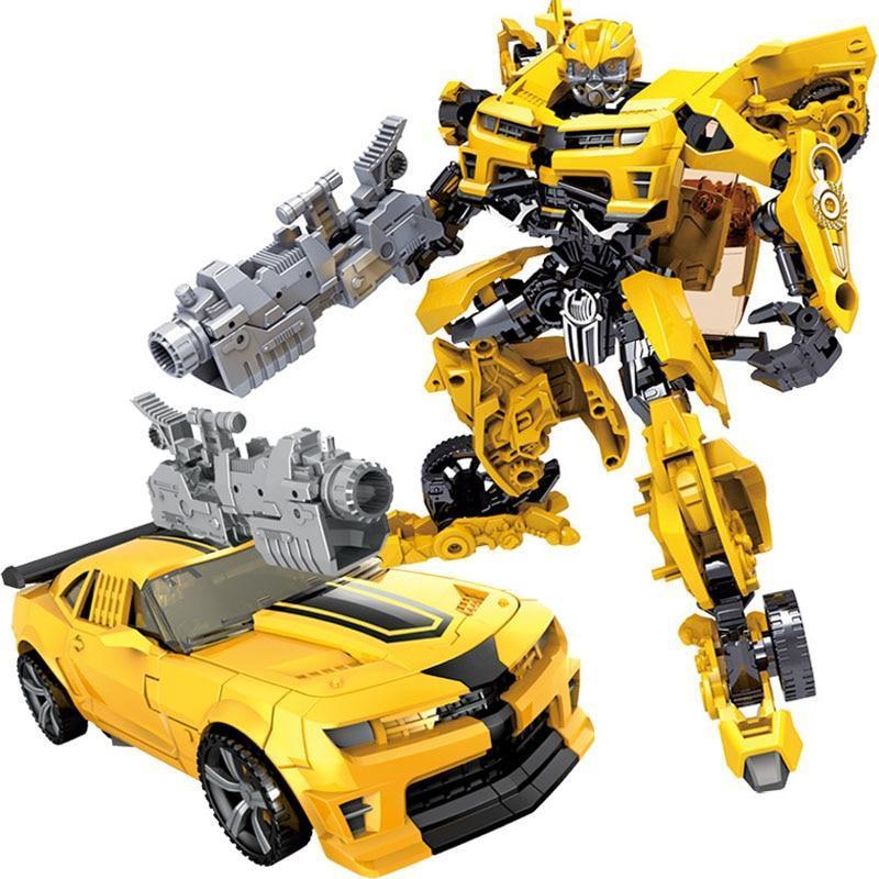 Kids' transforming robot car action figure, durable toy. Encourages imaginative play and fine motor skills for ages 5+.