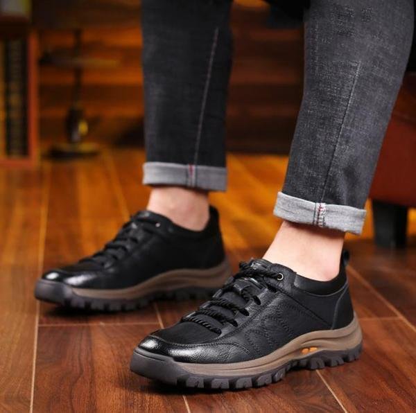 Versatile men's everyday shoes, durable, comfortable, and water-resistant for work & outdoor use.