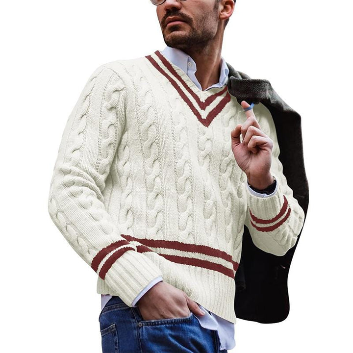 Stylish men's Amarae knit sweater, perfect for versatile fall & winter fashion and comfortable casual wear.