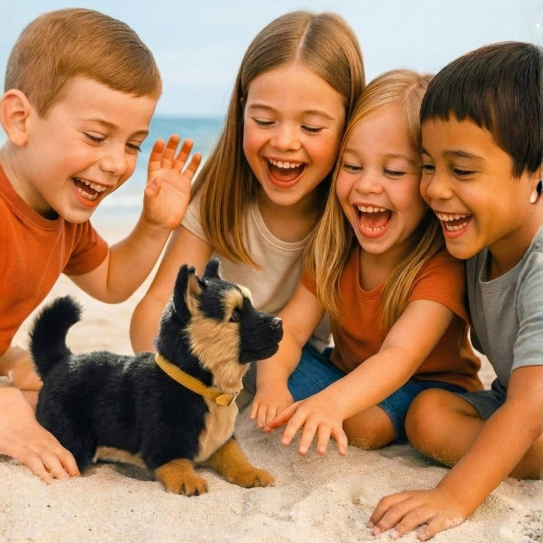 Educational interactive robot puppy toy, promoting imaginative play with lifelike motions.