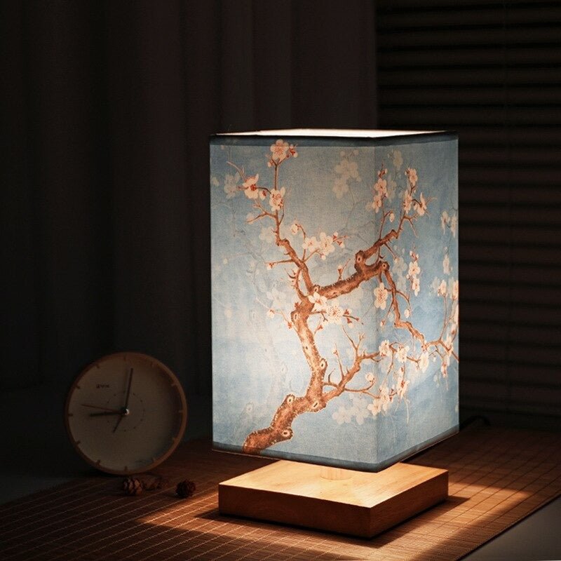 Elegant Japanese Scandinavian patterned lamp, an accent light enhancing any home decor and mood.
