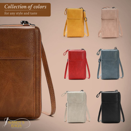 Premium full-grain leather women's elegant shoulder bag, a sleek crossbody purse with minimalist style and secure flap.