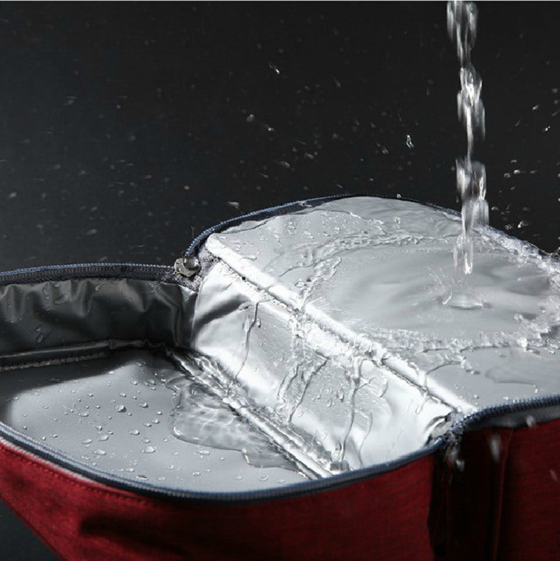 Unisex travel toiletry bag with multiple compartments for organized storage & easy hanging.