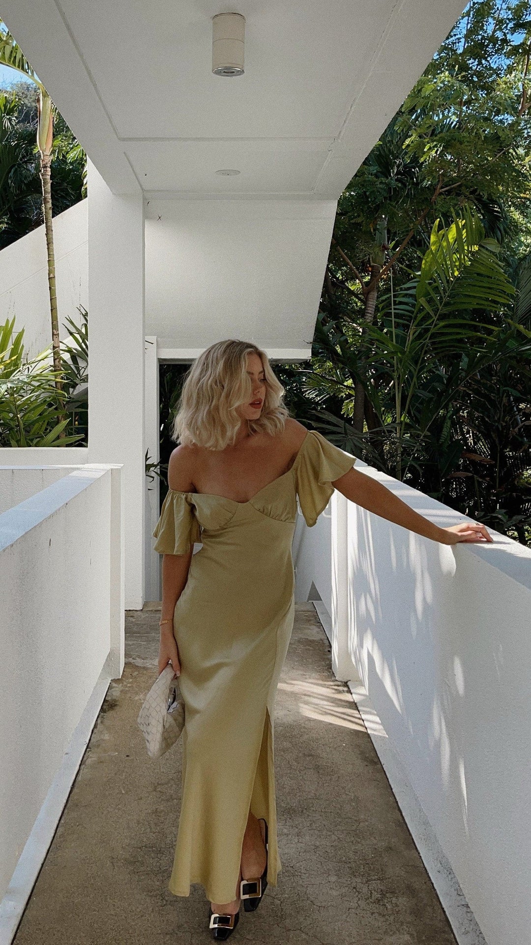 Flowy butterfly sleeve off-shoulder maxi dress for women, ideal for formal and special occasions.
