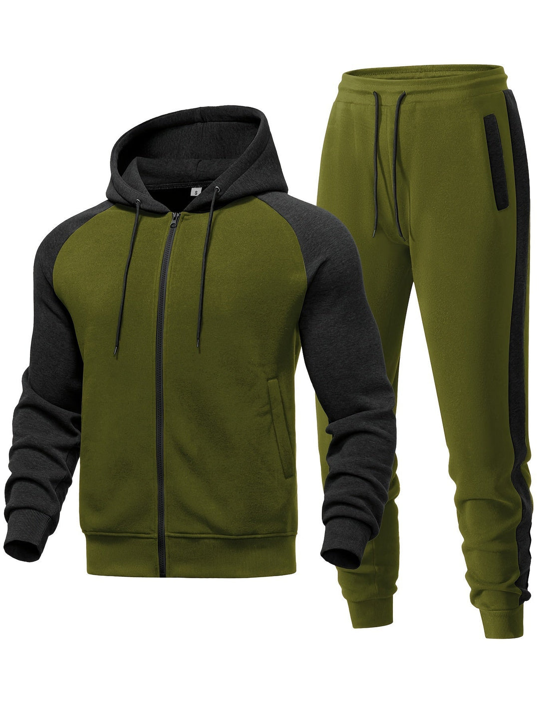 Men's casual hoodie from a comfy jogger set, designed for everyday style and athletic comfort.