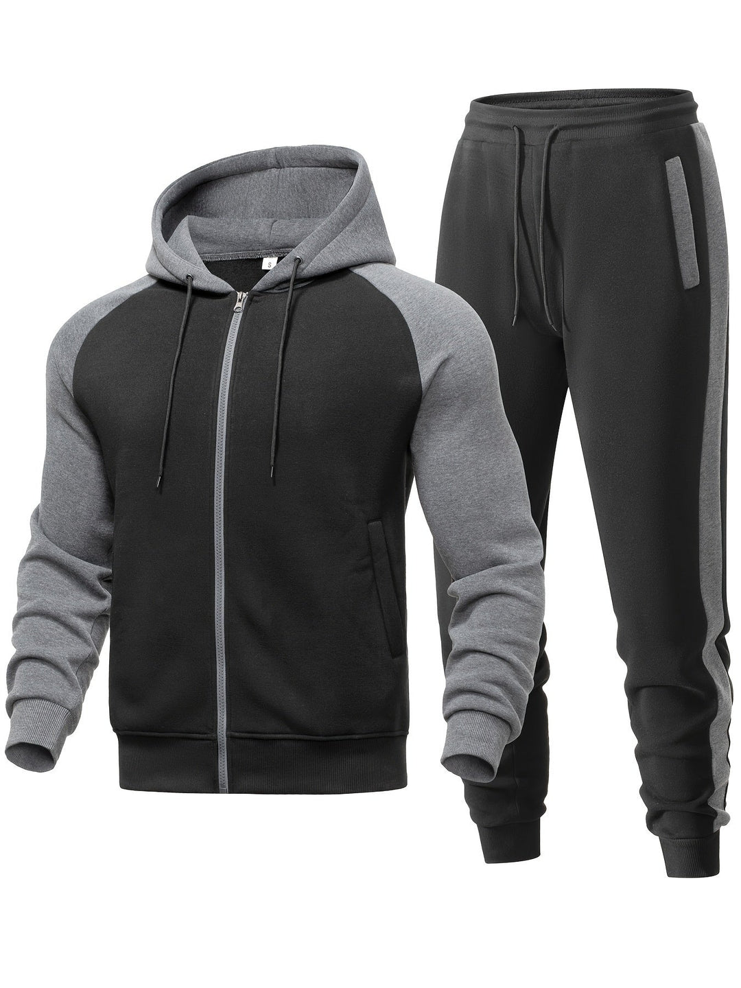 Soft men's matching set: a versatile casual hoodie and jogger combo for ultimate comfort.