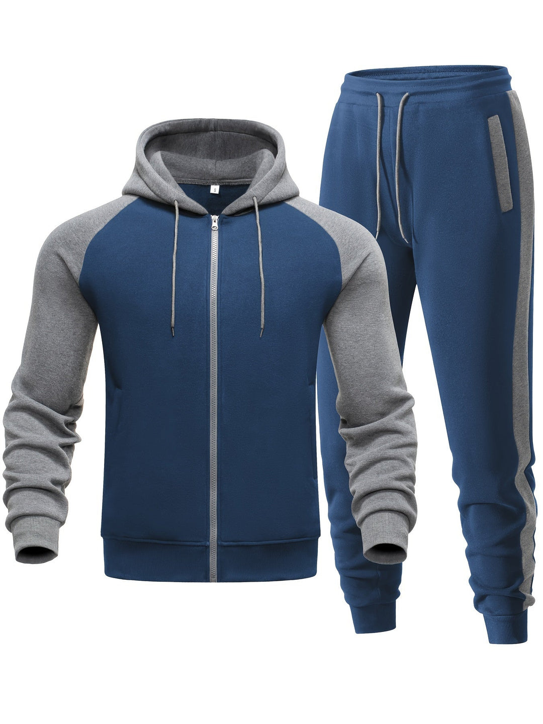 Men's casual hoodie and jogger set, perfect for sporty comfort and everyday style.