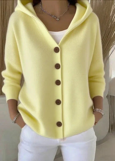 Soft knit women's open front cardigan. Elegant & versatile, a cozy layer for everyday comfort & style.