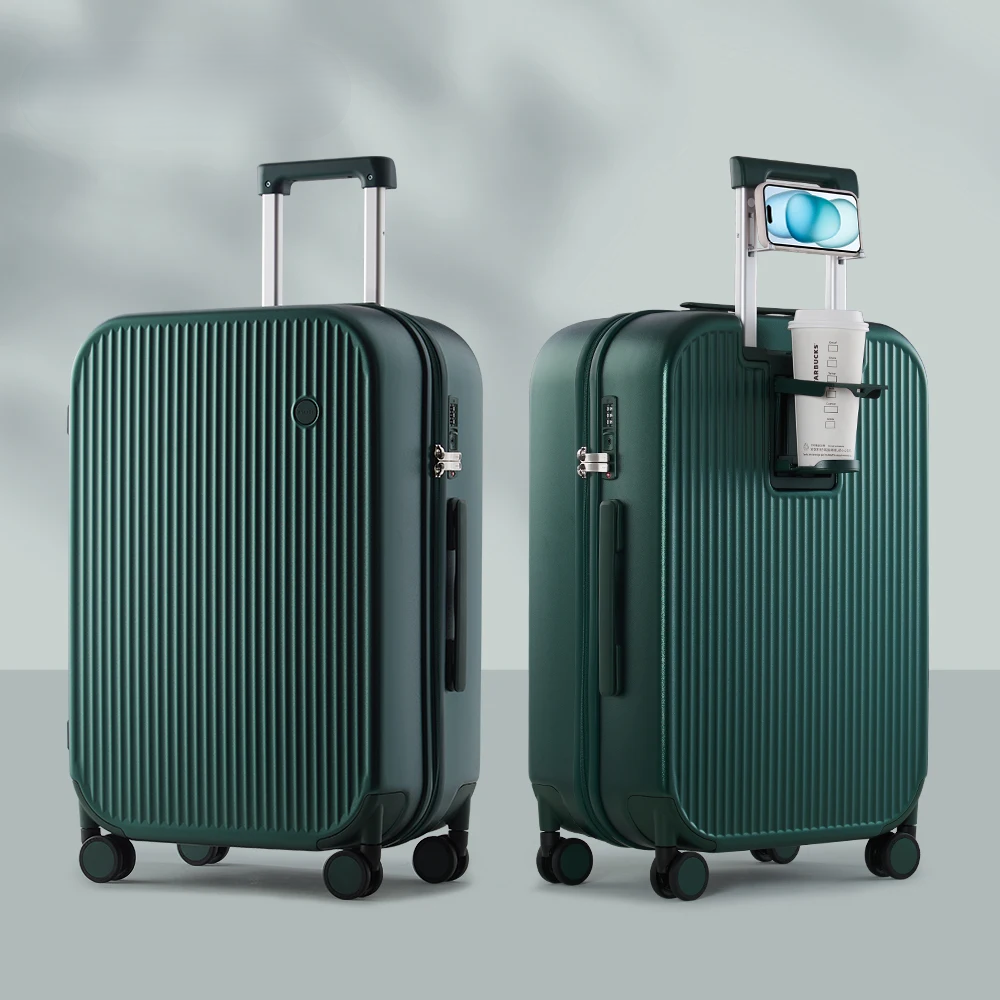 Effortless travel with this lightweight hardshell suitcase. Durable, convenient, and organized with smooth spinner wheels.