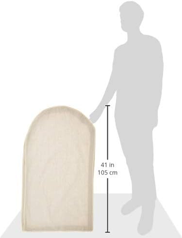 Durable zippered garment cover for suits & dresses, a reliable solution for closet organization & travel.