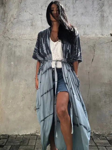 Essential summer style: women's bohemian beach sarong cover-up for vacations.