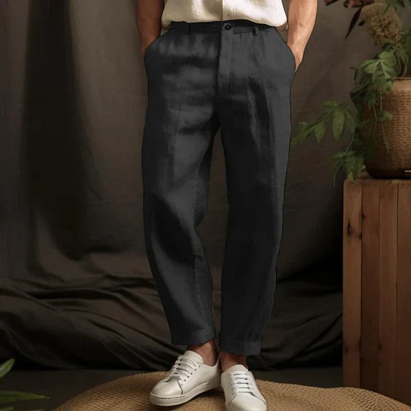 Effortless men's breathable bottoms, offering lightweight comfort and stylish casual wear for summer.