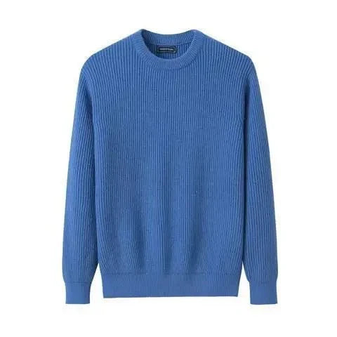 Casual men's everyday pullover sweater, offering comfort and classic style for any occasion.