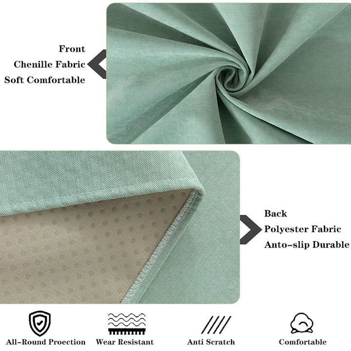 Luxurious waterproof chenille sofa cover, non-slip design, available in multiple colors. Versatile and stylish for all season