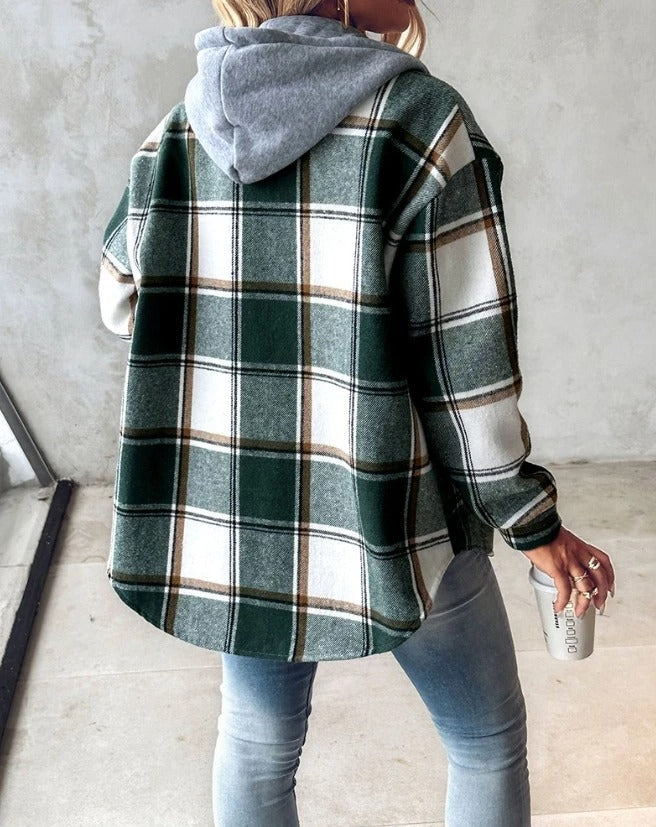 Comfy men's button-up flannel shirt jacket, perfect layering piece for everyday style.