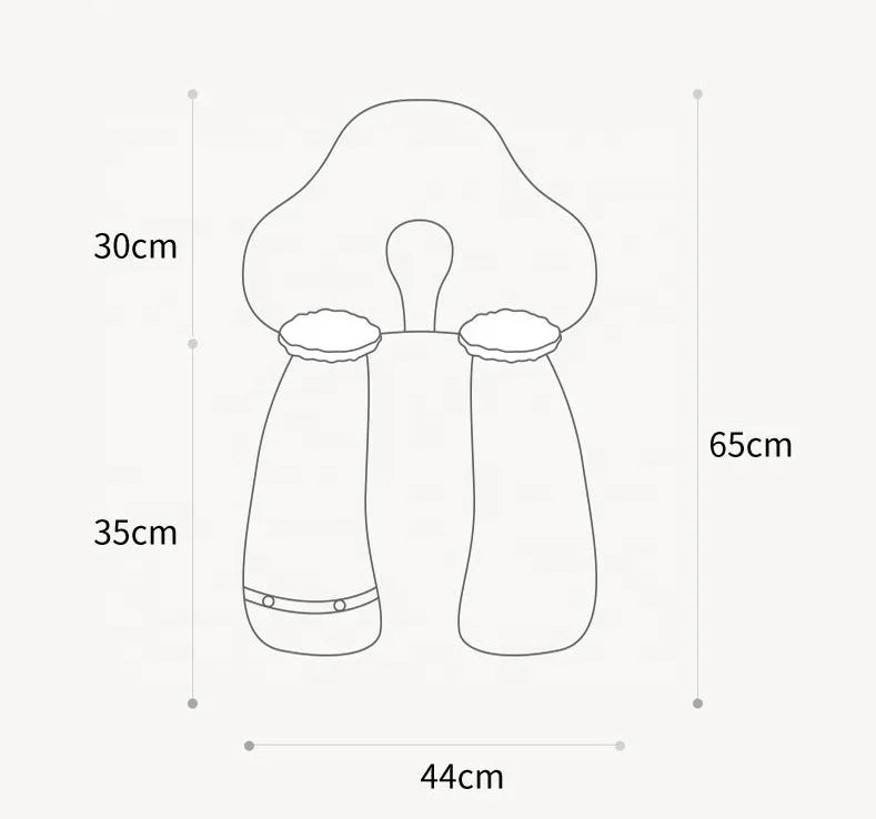 Ergonomic infant support in a soft baby cuddle nest, promoting comfortable & restful sleep for babies.