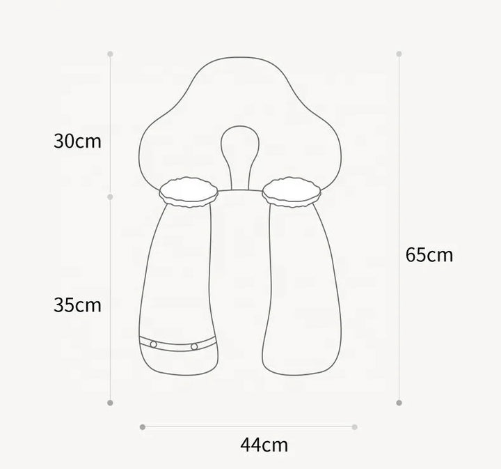 Ergonomic infant support in a soft baby cuddle nest, promoting comfortable & restful sleep for babies.