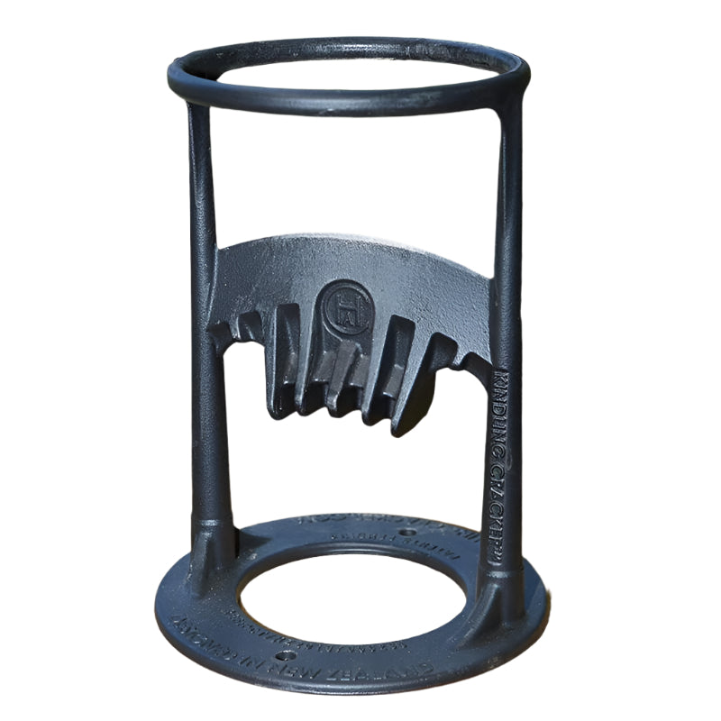 Manual wood splitter, durable steel tool for safe & efficient firewood and kindling preparation for fireplace & camping.