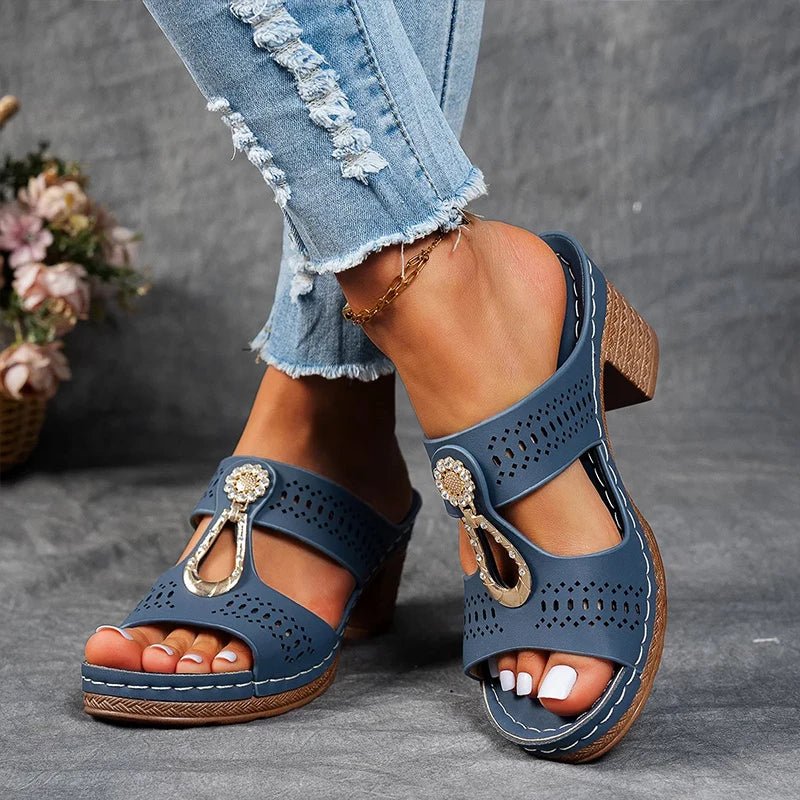 Chic women's orthopedic sandals, designed for ultimate comfort, arch support, elegant footwear, and daily wear.