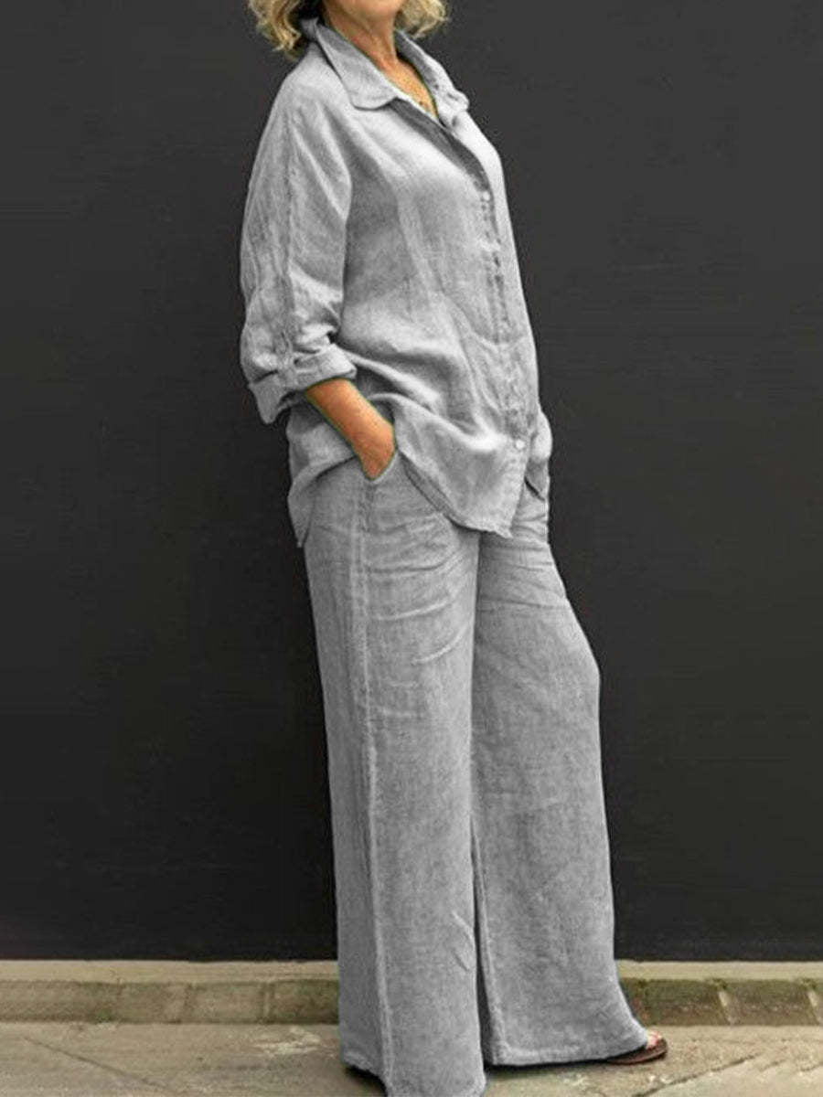 Women's elegant summer suit set, a modern two-piece for professional office wear & versatile stylish fashion.