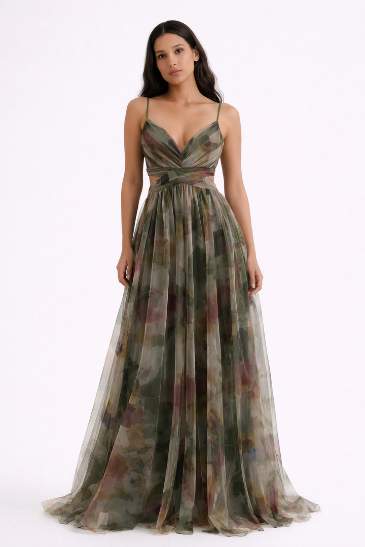 Stunning pink floral maxi dress for women, ideal as a wedding guest outfit or elegant evening wear.