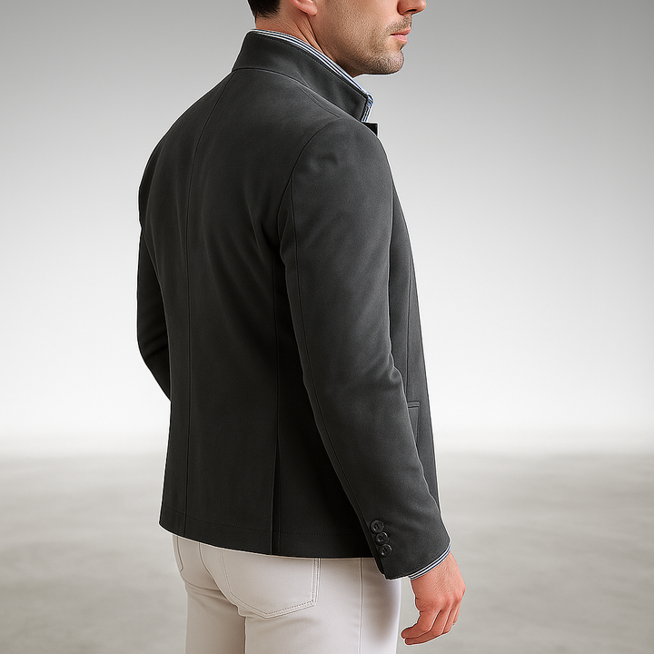 Men's modern casual button cardigan, a versatile knit sweater for stylish autumn/winter layering.