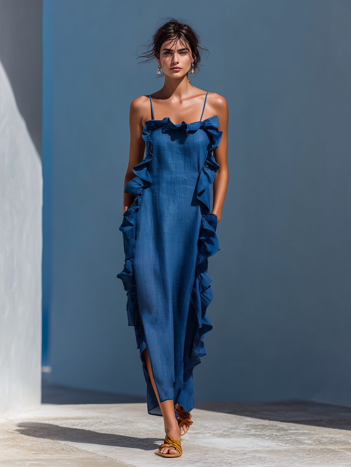 Elegant flowing maxi dress for women, perfect for effortless summer style and all-day comfort.