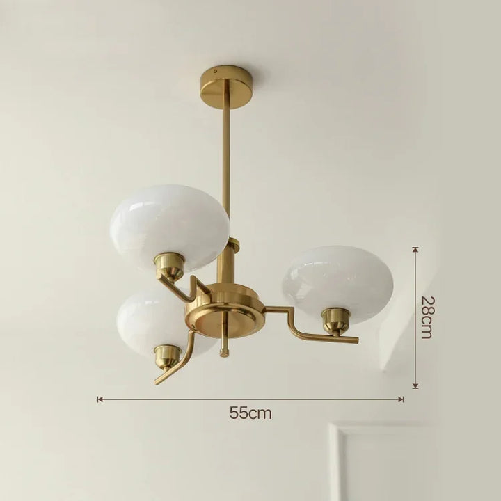 Elegant Bauhaus medieval chandelier with multiple light fixtures, perfect for home decor.