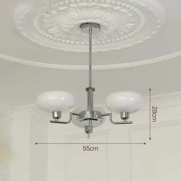 Elegant Bauhaus medieval chandelier with multiple light fixtures, perfect for home decor.