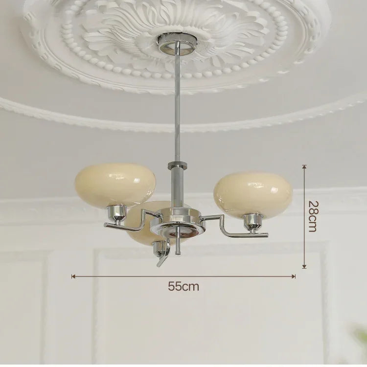 Elegant Bauhaus medieval chandelier with multiple light fixtures, perfect for home decor.