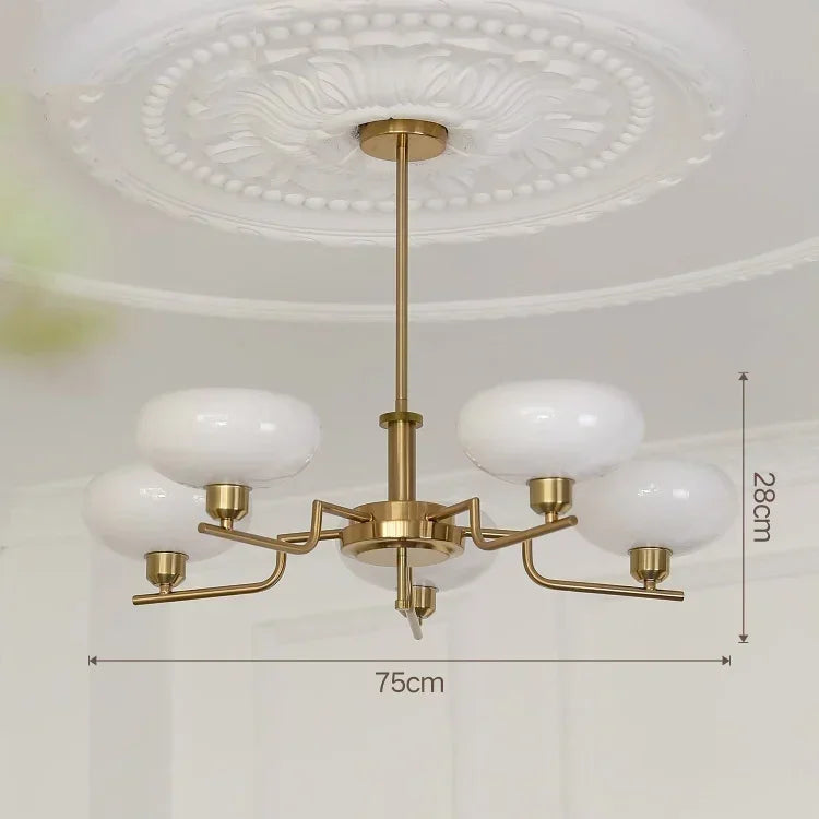 Elegant Bauhaus medieval chandelier with multiple light fixtures, perfect for home decor.
