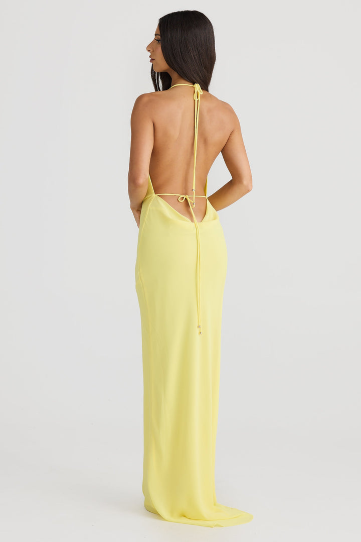 Timeless women's elegant evening dress. Long maxi style, perfect for sophisticated summer events.