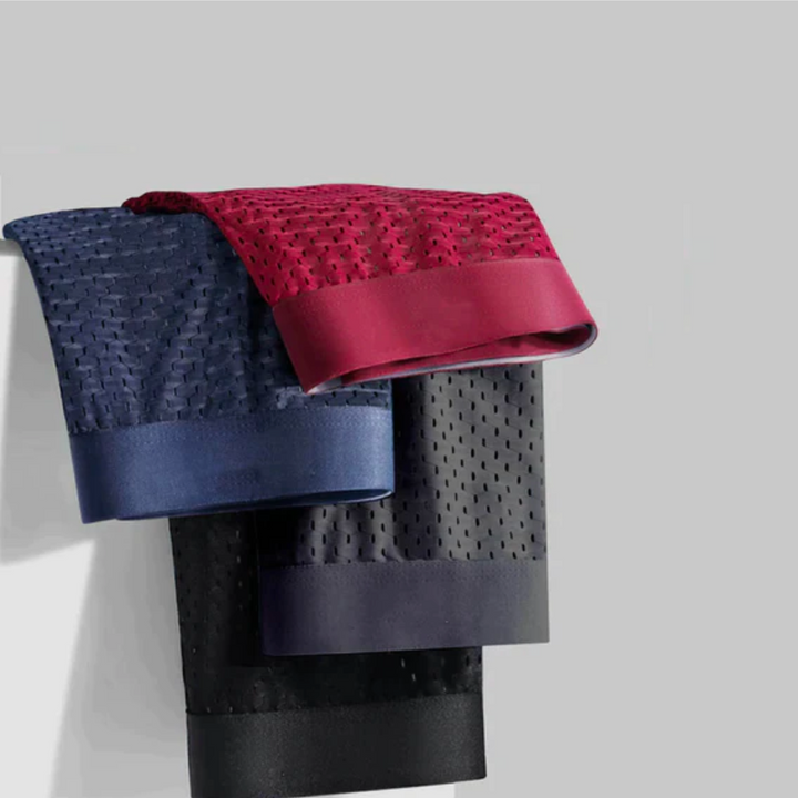 Multi-pack of 10 Men's Ultra-Comfort Boxer Shorts. Durable, breathable underwear for daily essential comfort.