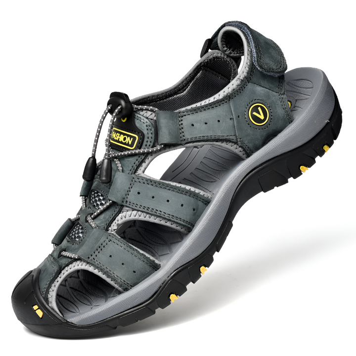 Fashionable men's summer sandals with bling design & mixed colors; casual comfort.
