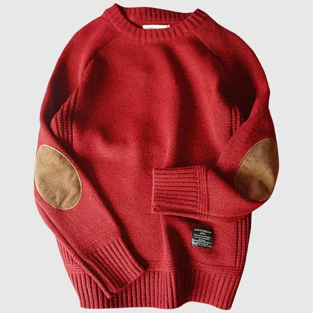 Stylish men's knitwear, an alpine style sweater offering comfort for casual winter wear.
