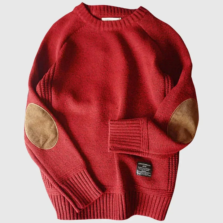 Stylish men's knitwear, an alpine style sweater offering comfort for casual winter wear.
