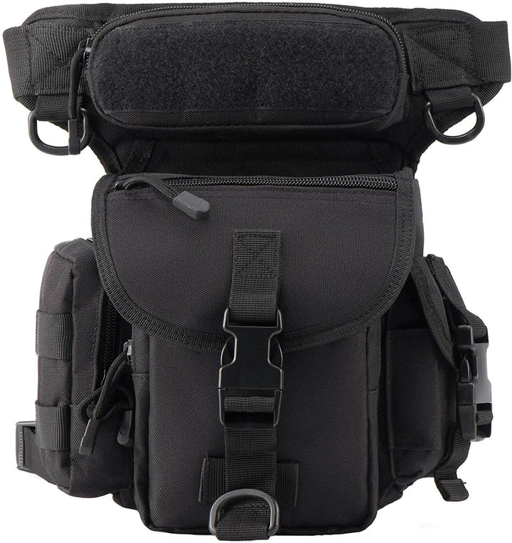 Tough men's tactical leg bag with durable Oxford fabric. Water-resistant, perfect for outdoor utility.