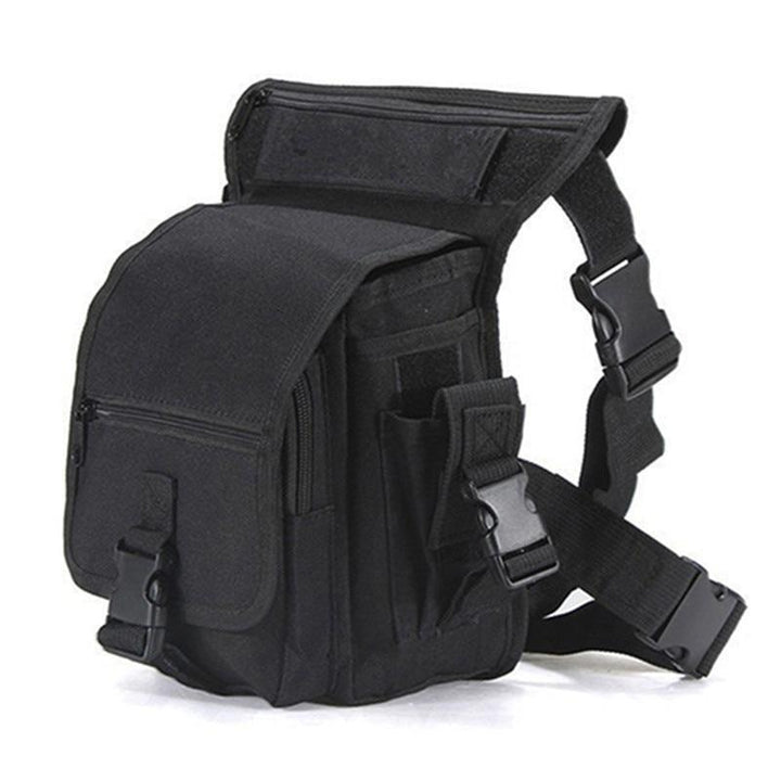 Water-resistant men's drop leg utility bag. Durable outdoor gear for travel, hiking, and daily use.
