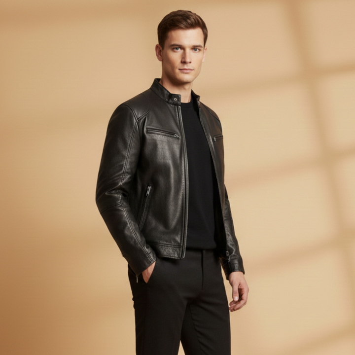 Durable men's casual outerwear, full zip, adjustable cuffs for everyday comfort and style.