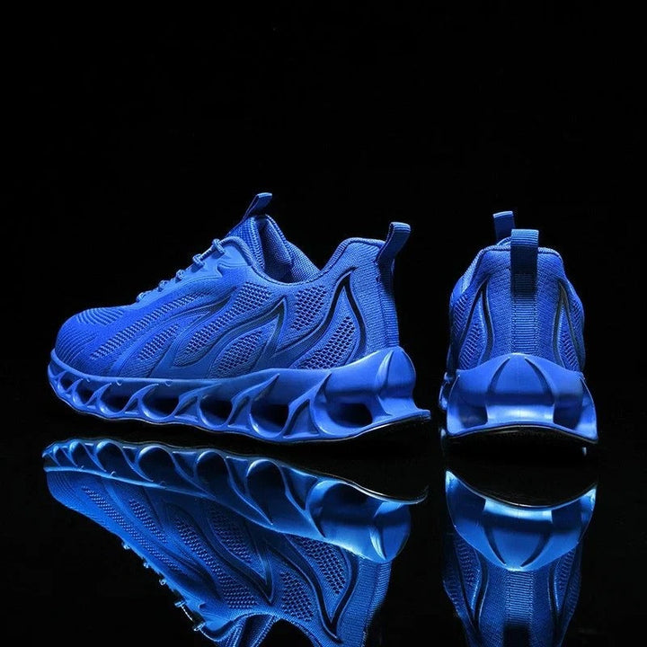 Men's breathable running shoes with cushioned sole. Ideal for athletic performance, comfort, and arch support.