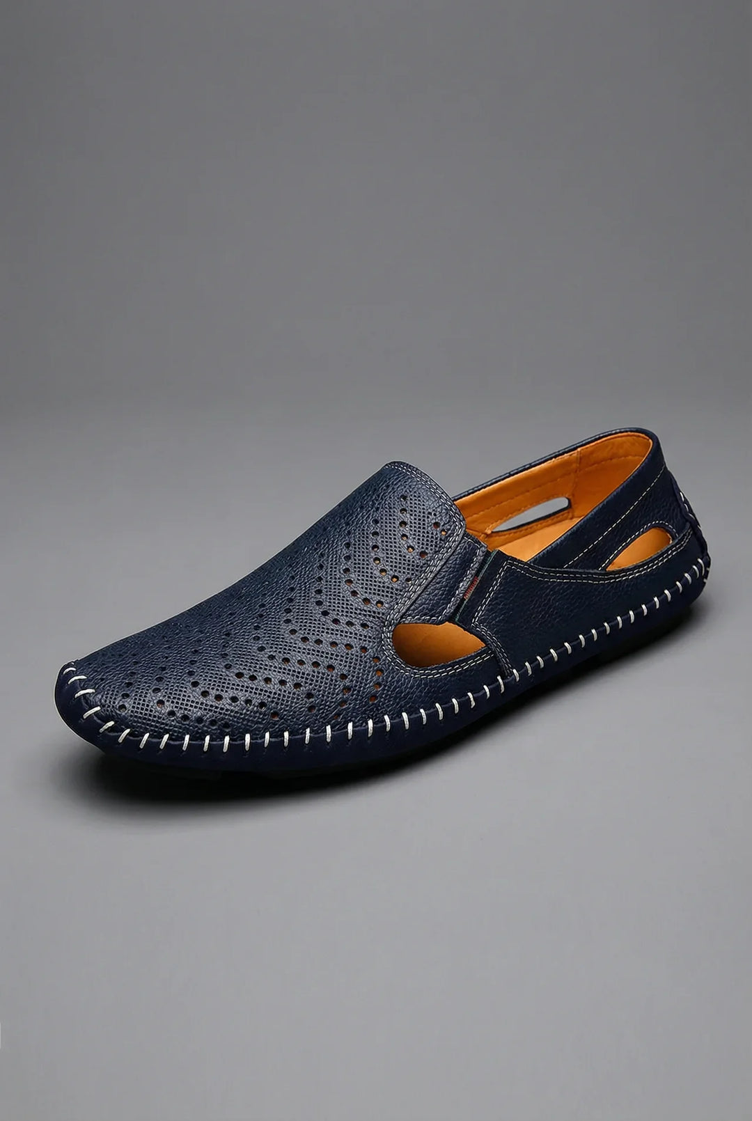 Men's breathable slip-on loafers for summer comfort. Lightweight casual walking shoes for everyday wear.