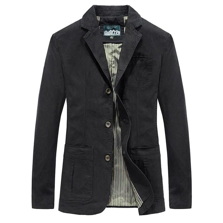Versatile men's lightweight blazer for spring/autumn, perfect for smart-casual everyday elegance.