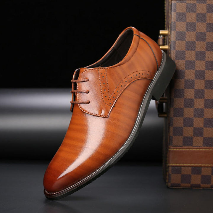 Stylish men's formal dress shoes with laces, essential for office wear, weddings, and special events.
